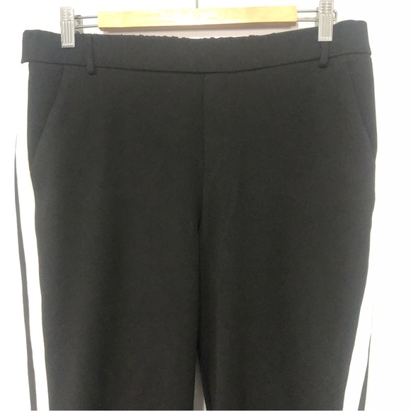 Zara Cropped Pull On Side Stripe Pants, Size M - Picture 4 of 11